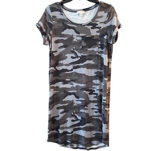 ELIANE Rose Camo T Shirt Dress